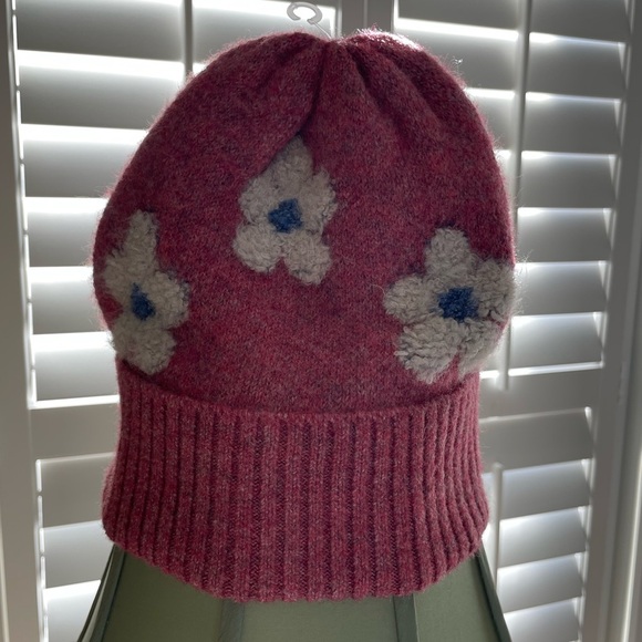 Urban Outfitters Flower Beanie Pink/Rose/White/Blue - Picture 4 of 6